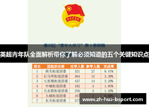 英超青年队全面解析带你了解必须知道的五个关键知识点